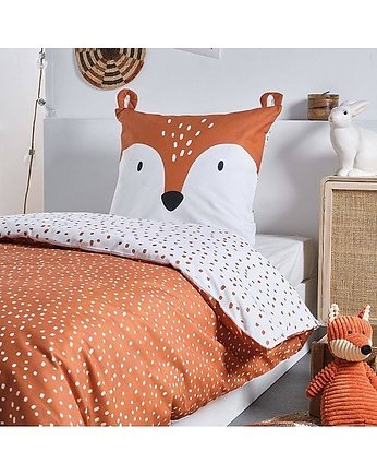 Pościel Bawełniana Komplet Pościeli Dziecięcej Fox 140x200 cm, MIA home