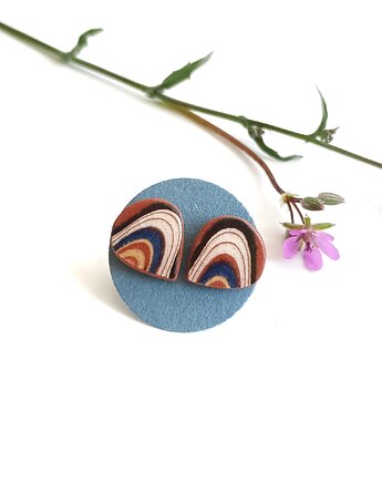 Kolczyki ceramiczne bułgarskie, biżuteria z talerzy