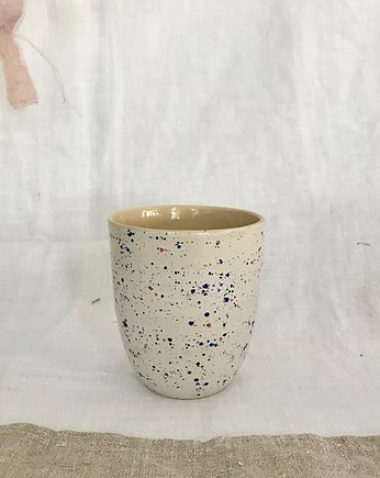 Kubek bez ucha biały  konfetti, studio m.