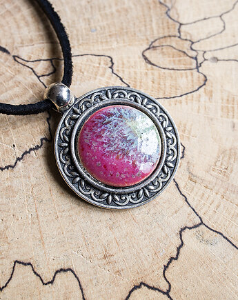 Naszyjnik ceramiczny w oprawie, studnia ceramiczna