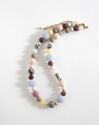 Bąbelkowy naszyjnik z kamieni naturalnych, ech studio