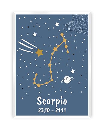 Obrazek Zodiac Scorpio 30x40, Yellow Tipi