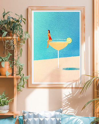Plakat Słoneczna margarita, minimalmill