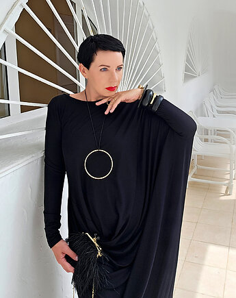New Dress woda Asymetryczna, momo fashion