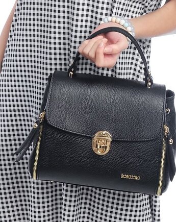 Torebka skórzana do ręki lub na ramię - crossbody (7094), BOSCCOLO