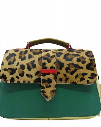 Torebka klasyczna skórzana na ramię pasek na klapce oryginalna OLIVKA, Olivka Warsaw