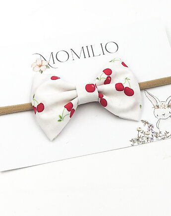 Opaska do włosów kokarda w wisienki Sweet Cherry, Momilio