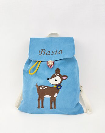 Plecak z sarenką, plecak z jelonkiem, imienny plecak, Enitka Sweet Baby Room