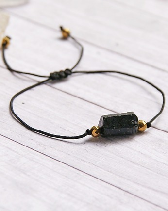 Ochronna bransoletka - czarny turmalin, kaktusia