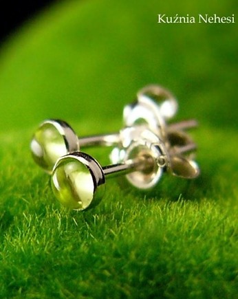 Kolczyki Drobinki Sztyfty - Oliwin Srebro, Kuźnia Nehesi