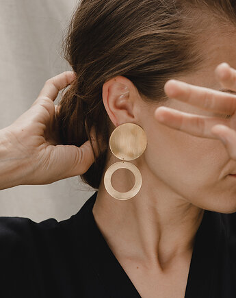 Kolczyki pozłacane RING, Marta jewelry
