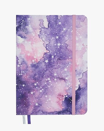 Pastel Galaxy - notatnik A5, bullet journal, planer w kropki, Devangari Art
