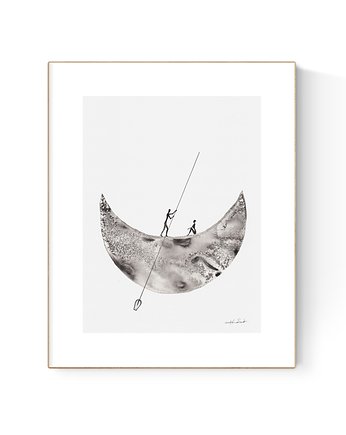 Obraz 30X40 cm malowany ręcznie, MiniMalArt