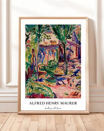 PLAKAT wystawowy, A.H.Maurer, kolorowy obraz, black dot studio