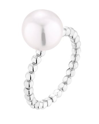Pierścionek srebrny z perłą, OKAZJE - Prezent na Rocznice związku