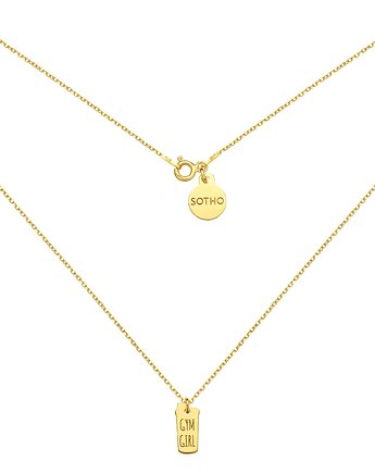 Złoty naszyjnik shaker GYM GIRL, SOTHO