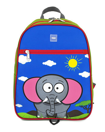 Plecak do przedszkola pas piersiowy 3+ lat, słoń, format A4, Hugger