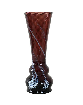 Wazon szklany rubinowy, duński design, lata 60, produkcja: Dania, Przetwory design