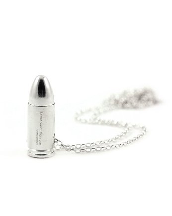 Better Wear Than Use- Small Bullet (silver), Unikke Design
