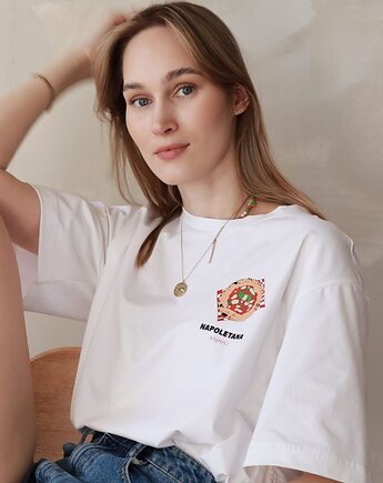 Koszulka unisex Slice of Napoli Tee - Classic White, Wear Your Journey