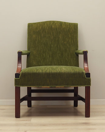 Fotel mahoniowy, duński design, lata 70, produkcja: Dania, Przetwory design