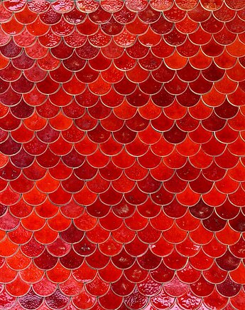 Kafle ceramiczne  rybie łuski - 1m2, Dekornia