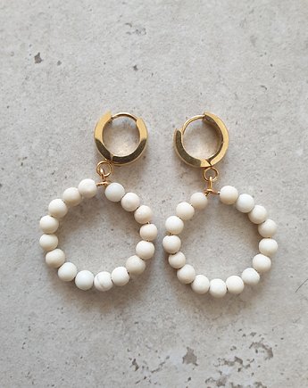 Kolczyki DONUTS kamień rzeczny, modesign