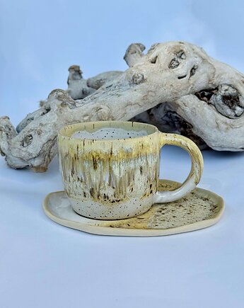 Zestaw Cappuccino: filiżanka ze spodkiem, JD loves CERAMICS