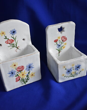 Pojemniki ceramiczne rustykalne, Kobaltowa Sroka
