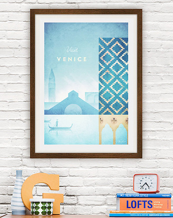 Wenecja - vintage plakat, minimalmill