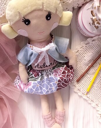 Wyjątkowa przytulanka LALA  minky HAFT imię dziecka, Atelier Liliputki