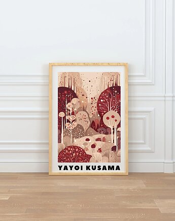 PLAKAT  Yayoi Kusama, abstrakcja, kolorowy obraz,, black dot studio