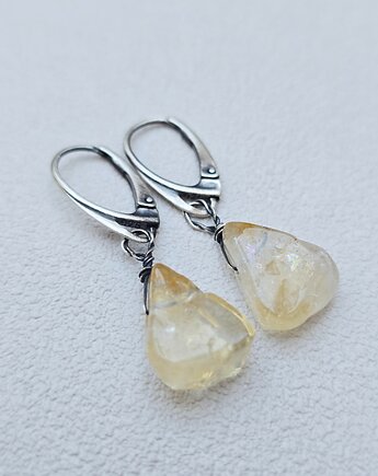 Kolczyki Srebrne Krople Cytrynów, ILEA