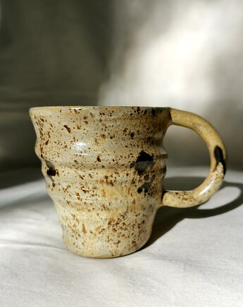 Kubek ceramiczny beżowy - 230 ml, szkliwiona_art