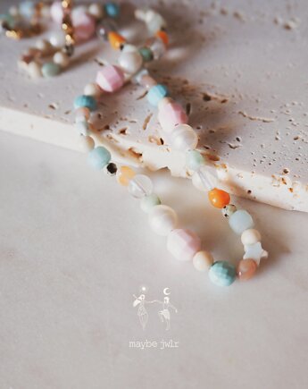 Choker Funky Amber z kamieni, MAYBEJWLR