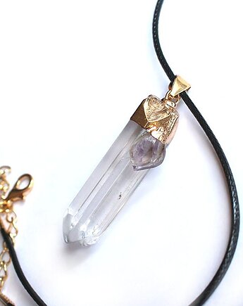 Kryształ górski + ametyst, KEIT