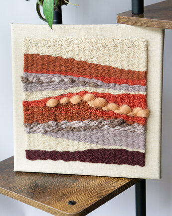 Abstrakcyjny obrz tekstylny na płótnie, Natela Weawes