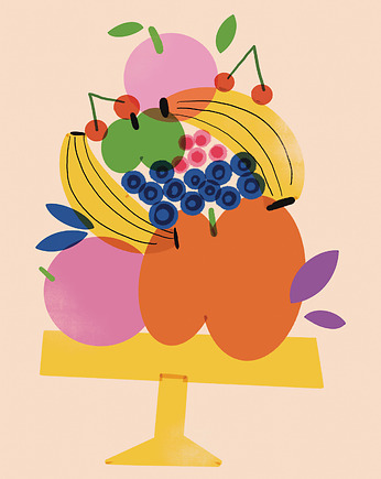 Plakat Kolorowe owoce, MUKI design