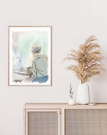 Spokojna kawa- ilustracja, Find Yourself Art