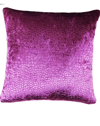 Purpurowa tłoczona poduszka, INVENTO poduszki dekoracyjne
