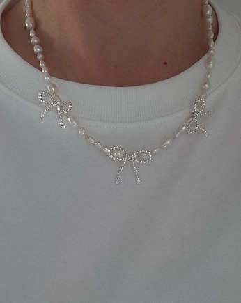 Naszyjnik Kokardka srebro, Vander jewelry