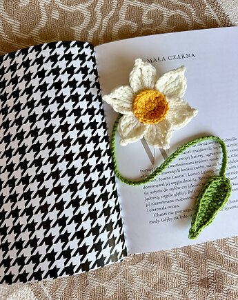 Szydełkowa Zakładka do książki Narcyz, Pracownia Deco