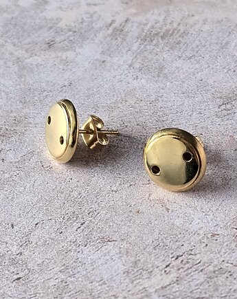 Kolczyki wkrętki Goldie Steel, AFRODITTE COLLECTION