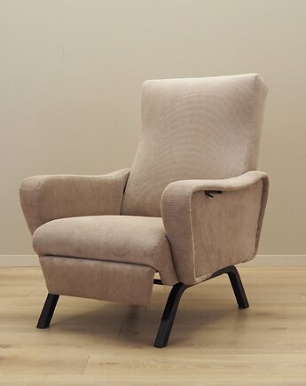 Fotel regulowany, włoski design, lata 70, produkcja: Włochy, Przetwory design