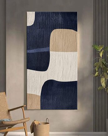 ZAKROCKA ATELIER obrazy do salonu modernistyczne 80x160cm - SONIANDI, art and texture