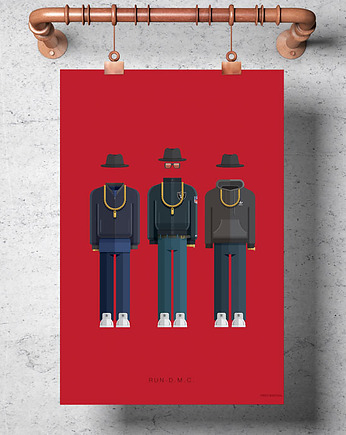 Plakat Run DMC, minimalmill