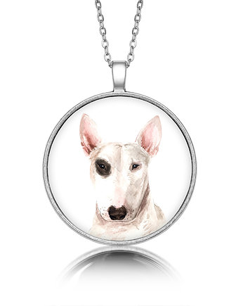Medalion okrągły BULL TERRIER rasowy pies, laluv