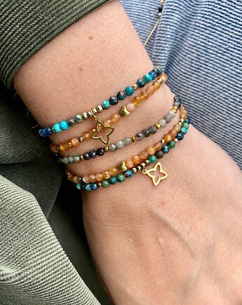 Bransoletka z Chryzokolą i Koniczynką, Szmaragdowa Polana