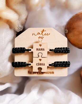 Bransoletki Mama i Córka DZIEŃ MATKI PUZZLE, Natu Artwork