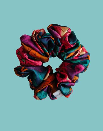 Gumka jedwabna, scrunchie, frotka kosmiczny sen MAXI, Capillum
